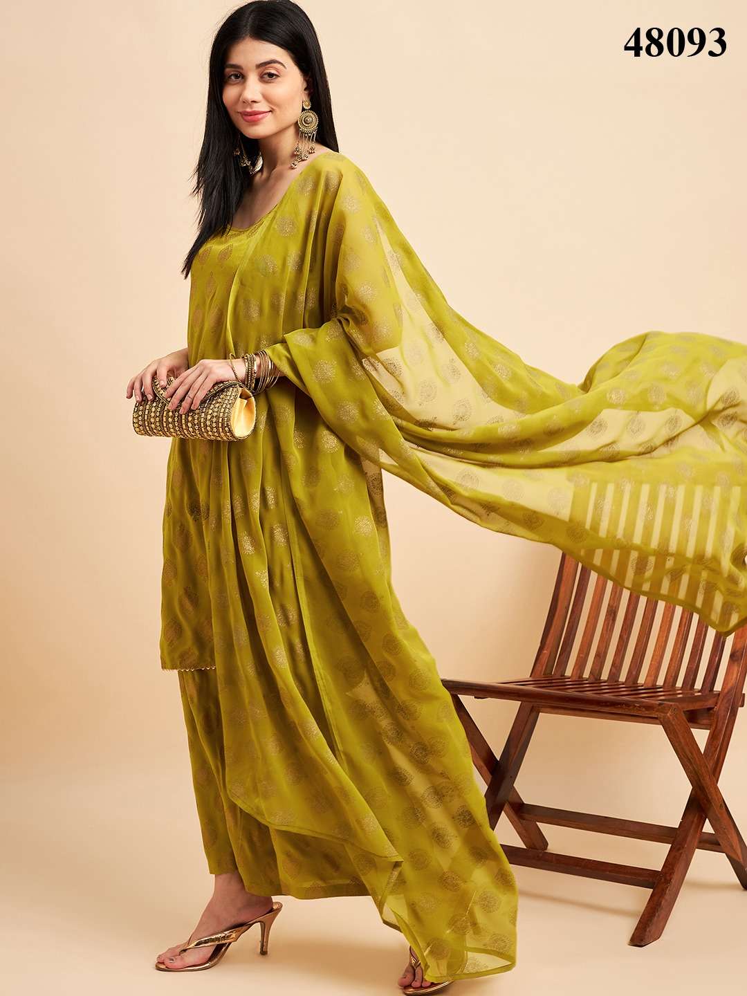 Vishwa 48093 Viscose Rayon Kurti With Bottom Dupatta Wholesale catalog