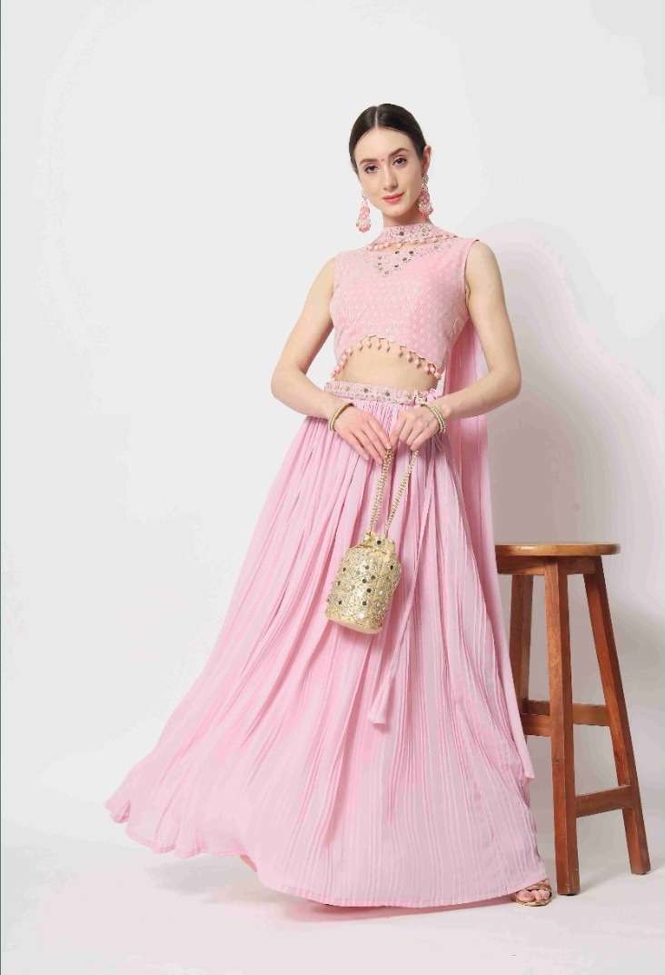 VOL. 7073 Bridal Thread Embroidered Semi Stitched Lehenga Choli Wholesale catalog
