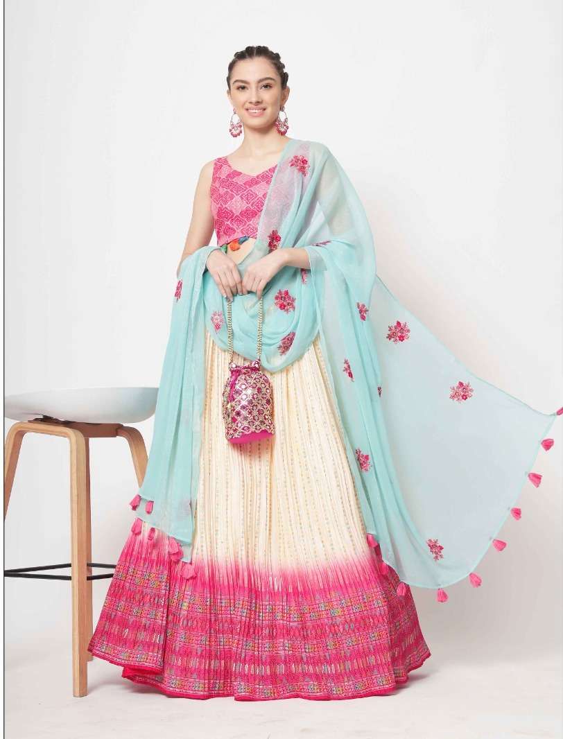 VOL. 7091 Semi Stitched Lehenga Choli with Dupatta Wholesale catalog