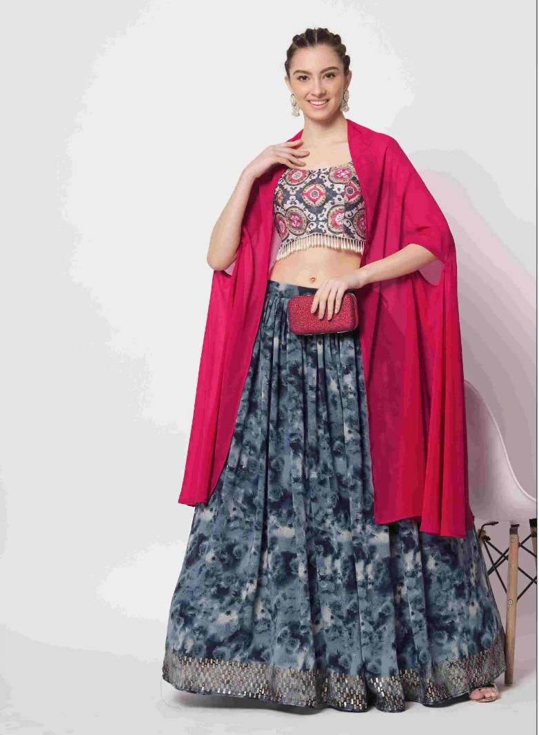VOL. 7092 Semi Stitched Lehenga Choli with Dupatta Wholesale catalog