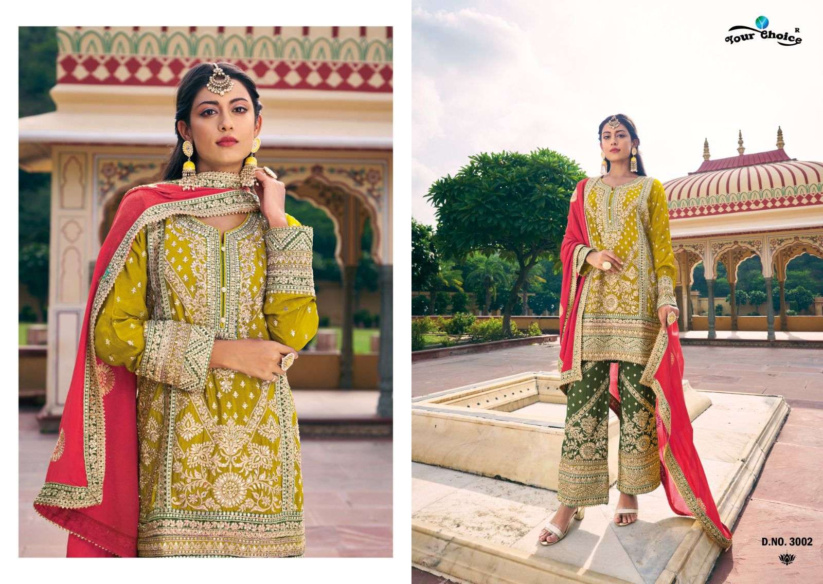Your Choice Avani Blooming Chinon Wear Wedding Salwar Kameez Wholesale catalog