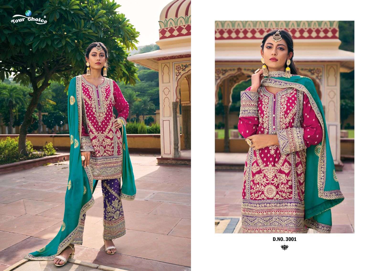 Your Choice Avani Blooming Chinon Wear Wedding Salwar Kameez Wholesale catalog