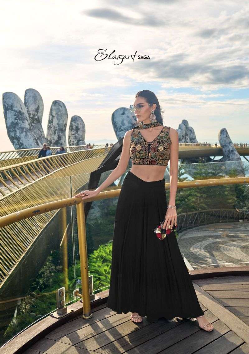 Zaveri Ailis Western Choli Palazo With Dupatta Wholesale catalog