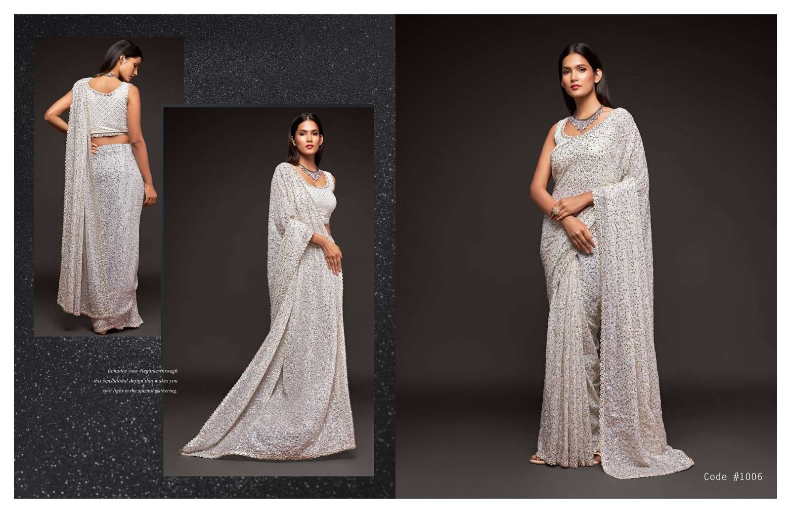 Zeel Zalak 1001 Georgette Designer Sarees Wholesale catalog