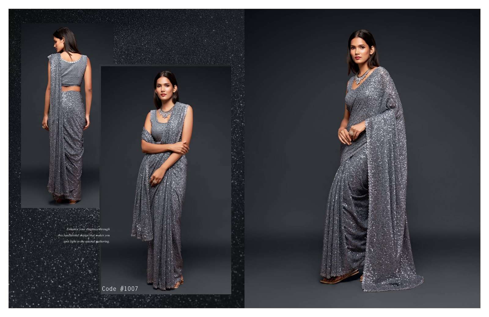 Zeel Zalak 1001 Georgette Designer Sarees Wholesale catalog