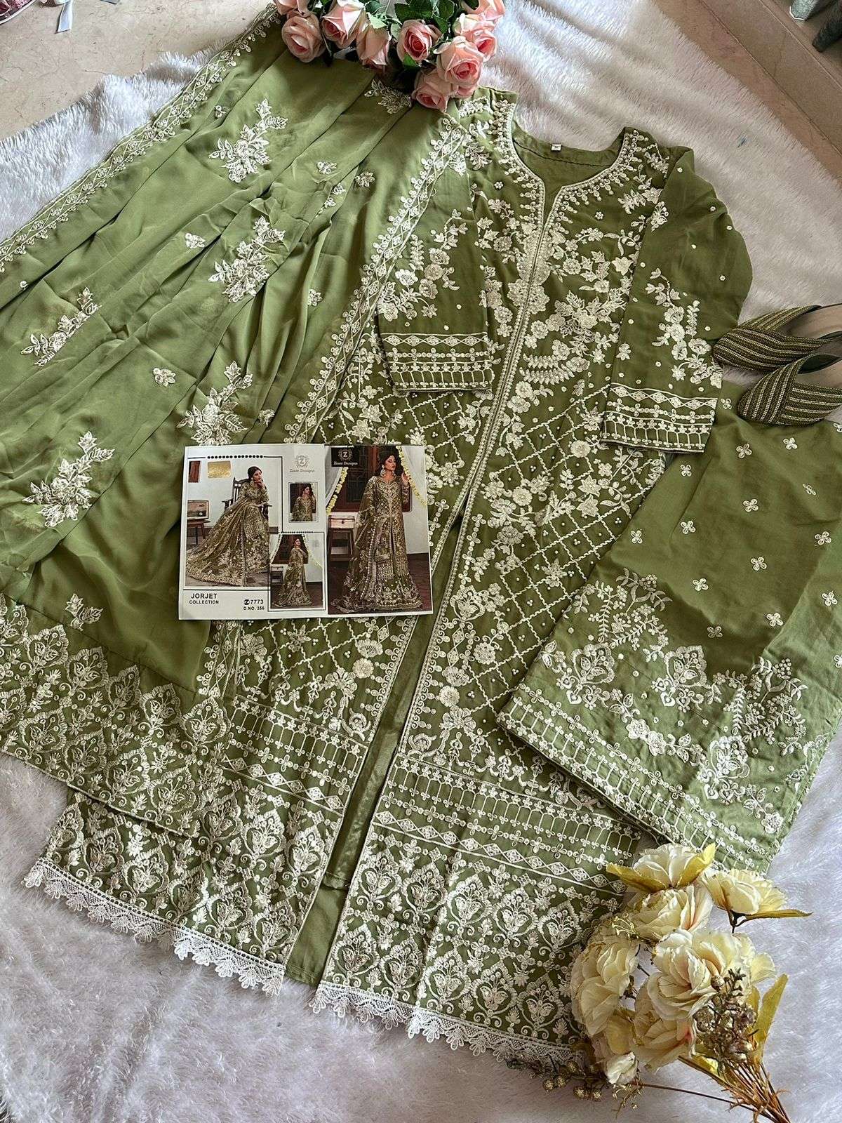 Ziaaz 356 Embroidery Pakistani Salwar Kameez Wholesale catalog