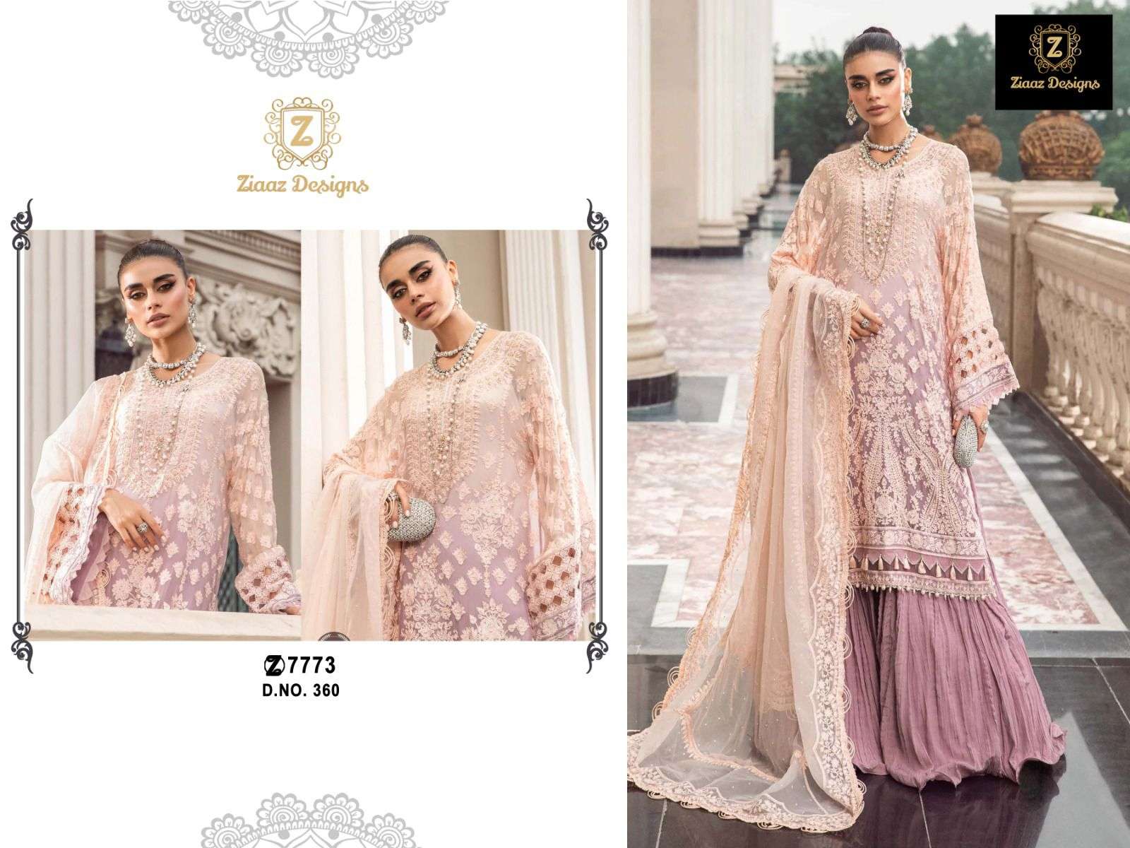 Ziaaz 360 Georgette Pakistani Salwar Kameez Wholesale catalog