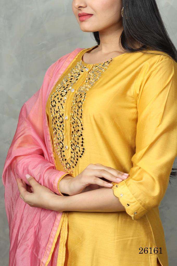 Zulfat Designer Suits 23161 Chanderi Silk Cotton Viscose Attrective Look Kurti Wholesale catalog