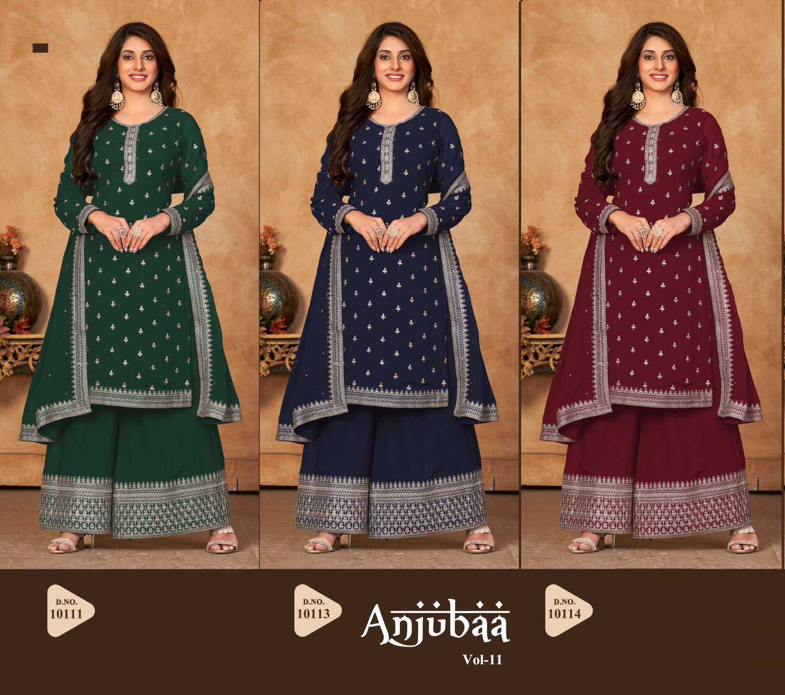 Zulfat Designer Suits Anjubaa Vol 11 Salwar Suit Wholesale catalog