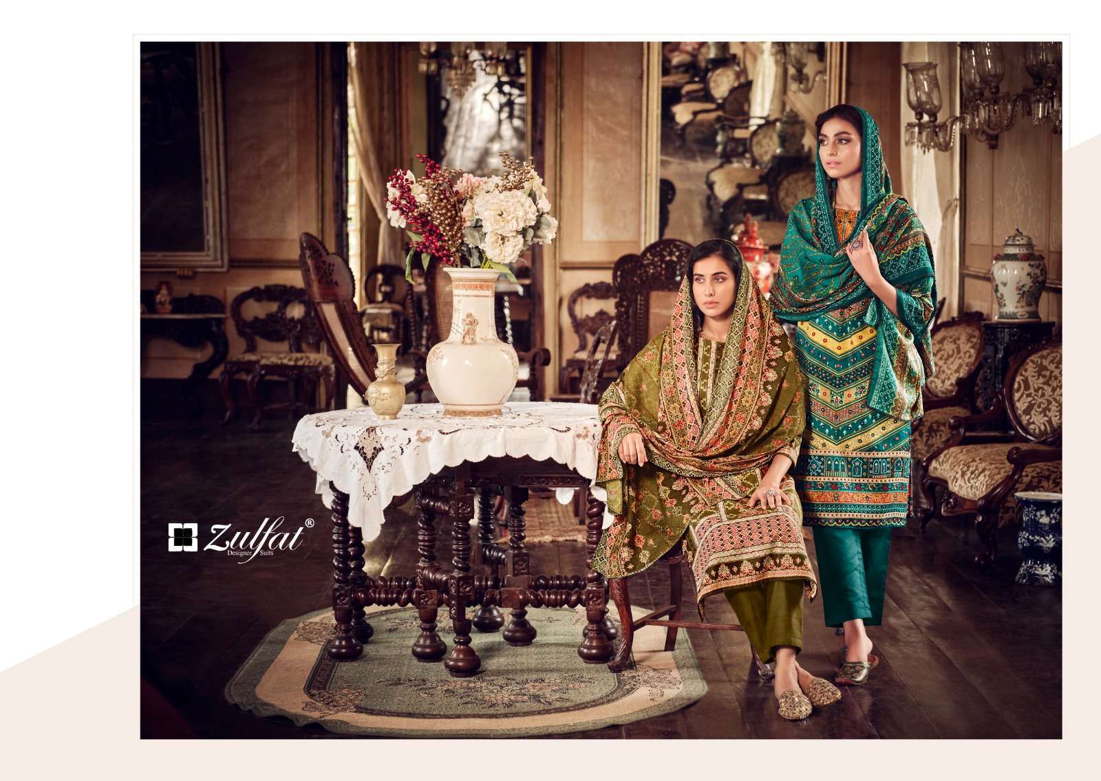 Zulfat Designer Suits Rehnuma Wool Pashmina Salwar Suit Wholesale catalog