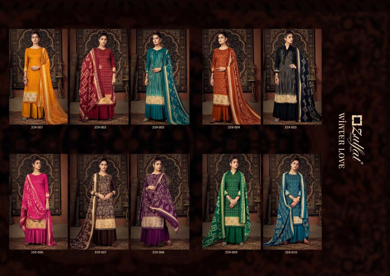 Zulfat Designer Suits Winter Love Salwar Suit Wholesale catalog
