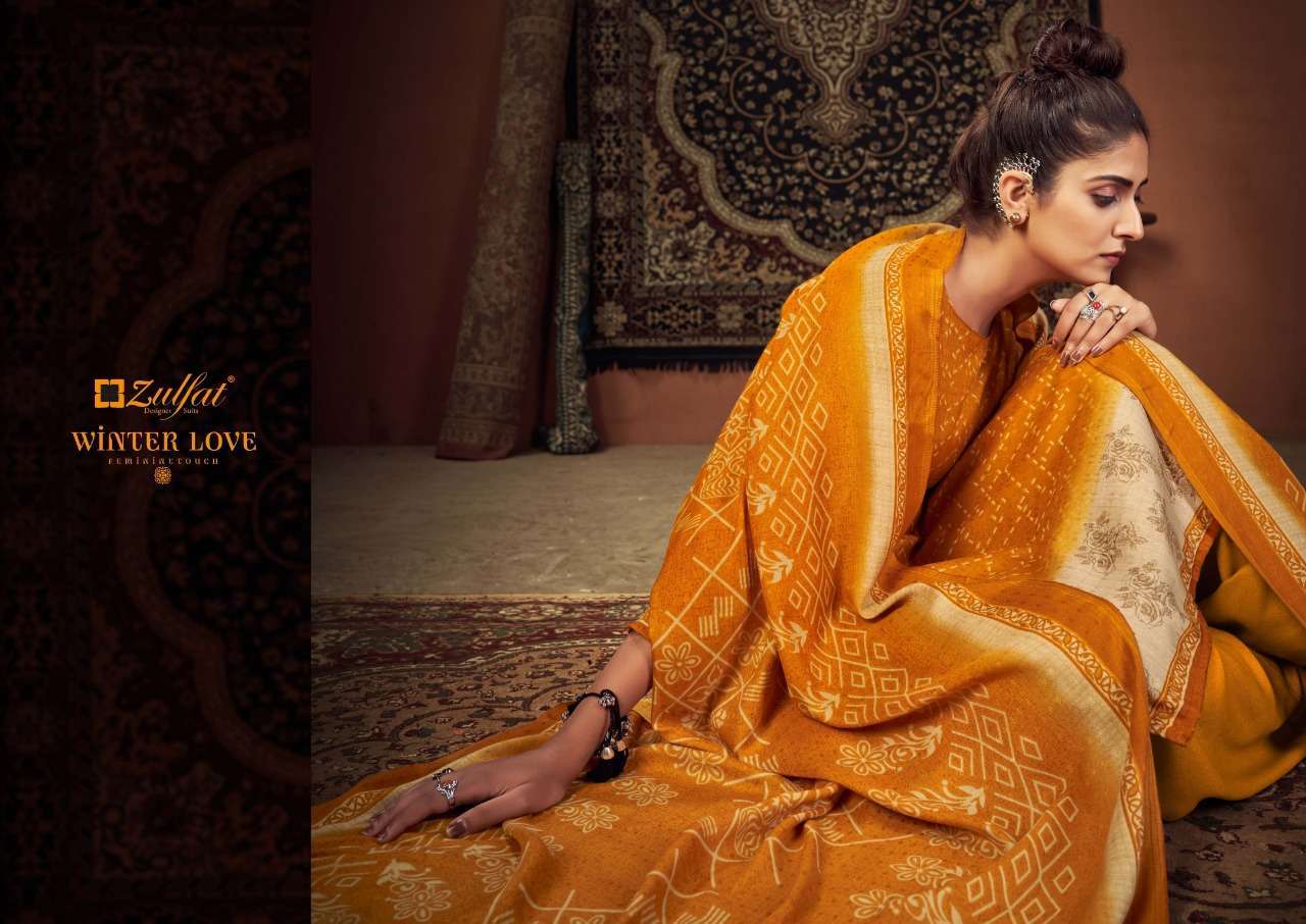 Zulfat Designer Suits Winter Love Salwar Suit Wholesale catalog