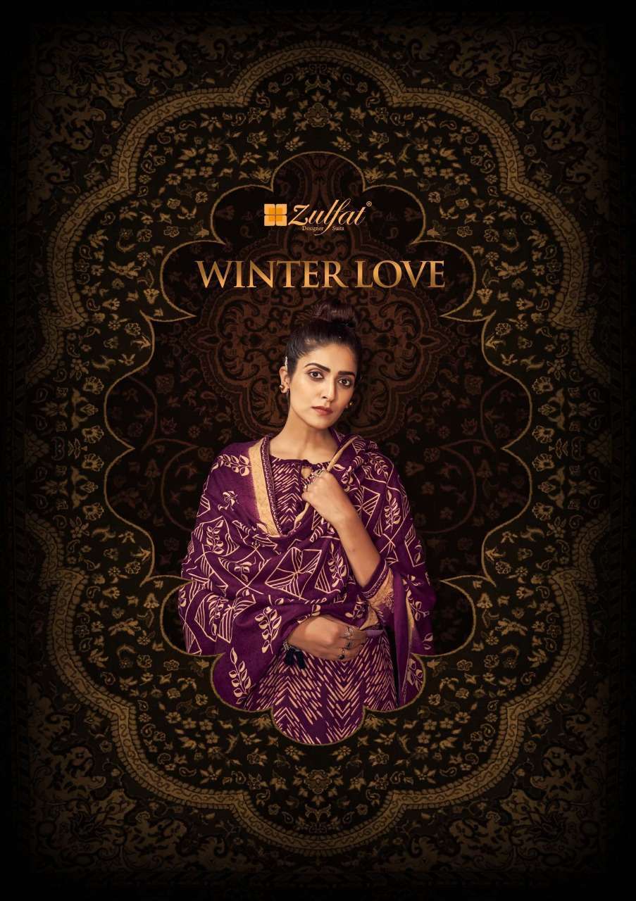 Zulfat Designer Suits Winter Love Salwar Suit Wholesale catalog