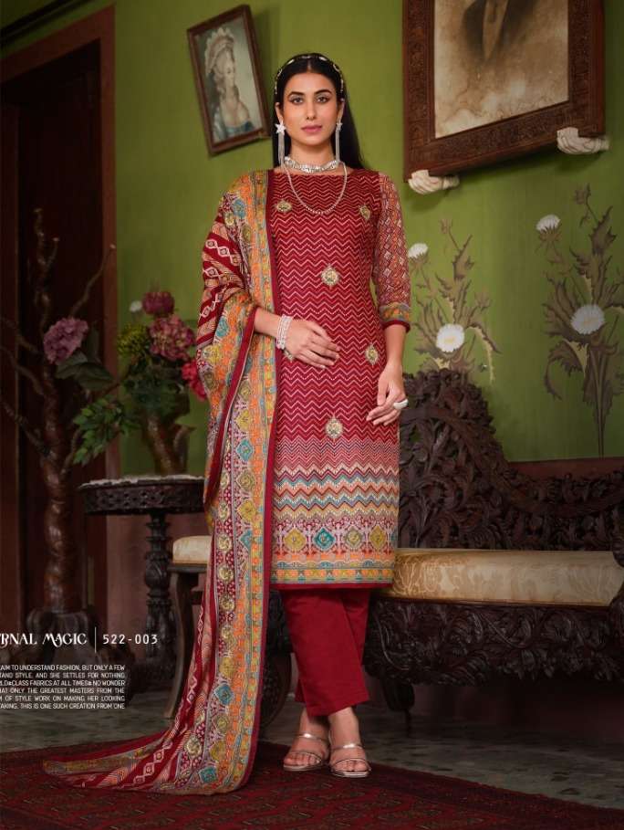 Zulfat Raabia Wool Pashmina Dress Material Wholesale catalog