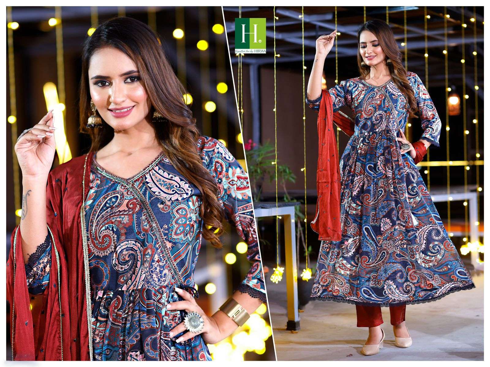 108 Combo Chinon 3-Piece Kurti Wholesale catalog