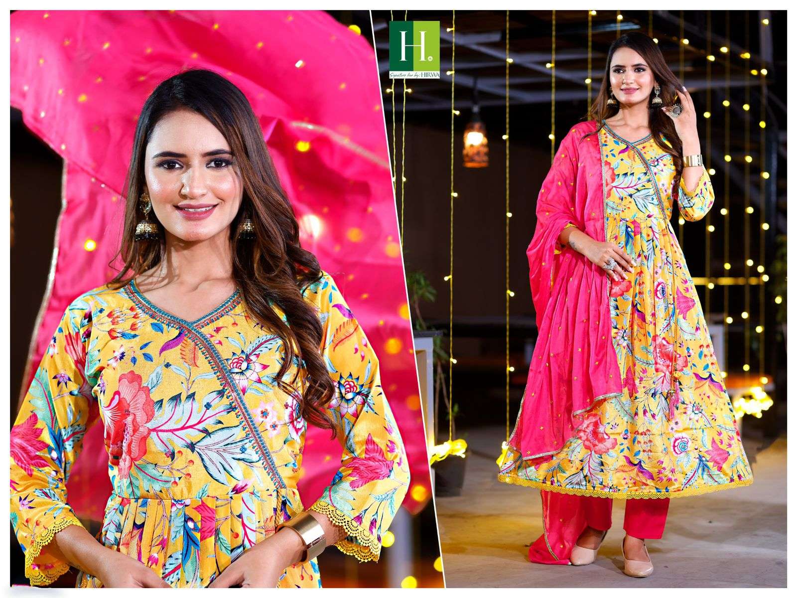 109 Combo Chinon 3-Piece Kurti Wholesale catalog