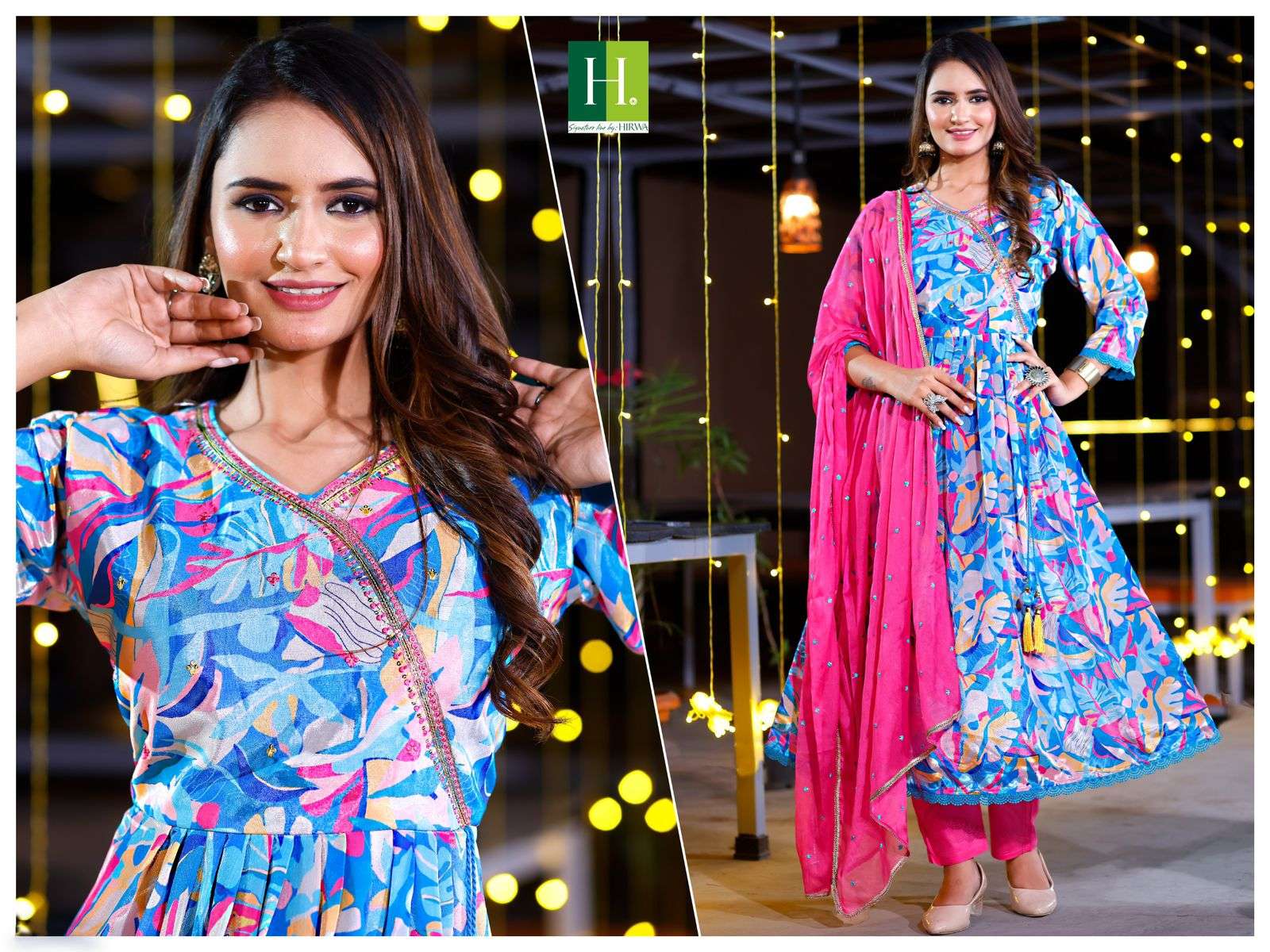 110 Combo Chinon 3-Piece Kurti Wholesale catalog