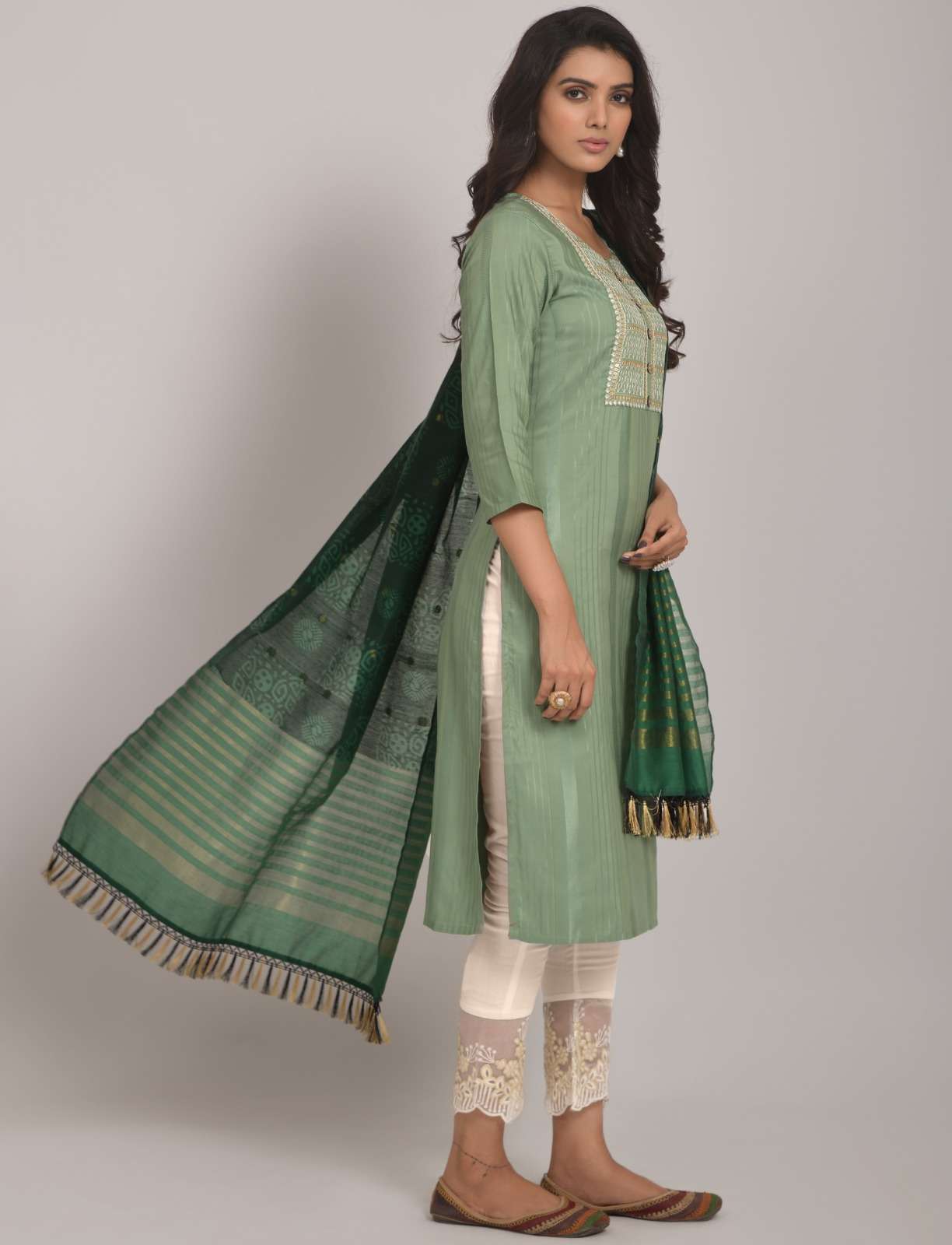 327 D Pista Viscose Rayon Kurti Wholesale catalog