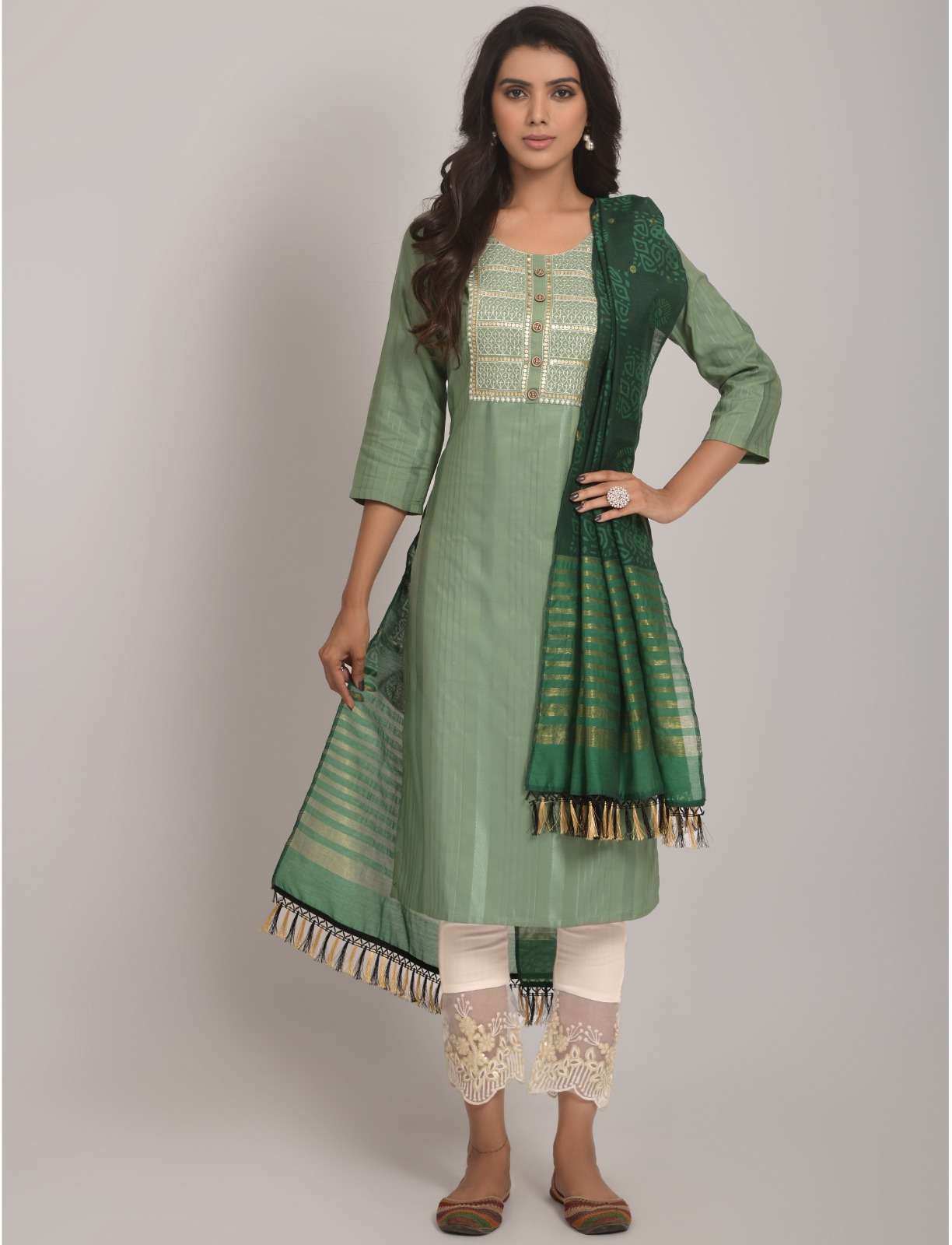 327 D Pista Viscose Rayon Kurti Wholesale catalog
