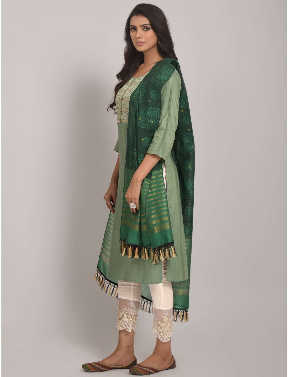 327 D Pista Viscose Rayon Kurti Wholesale catalog