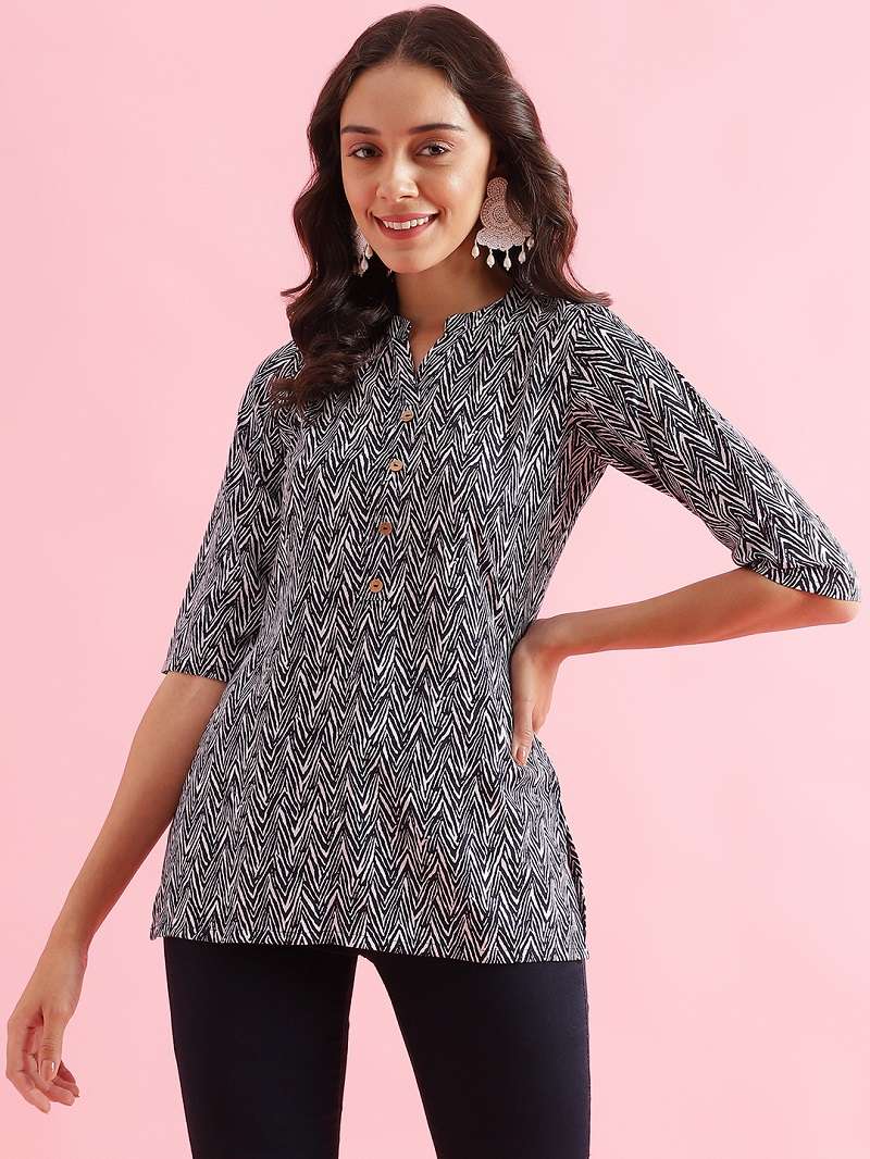 Aakruti Vol 61 Polyster Printed Tunic Top Kurti Wholesale catalog