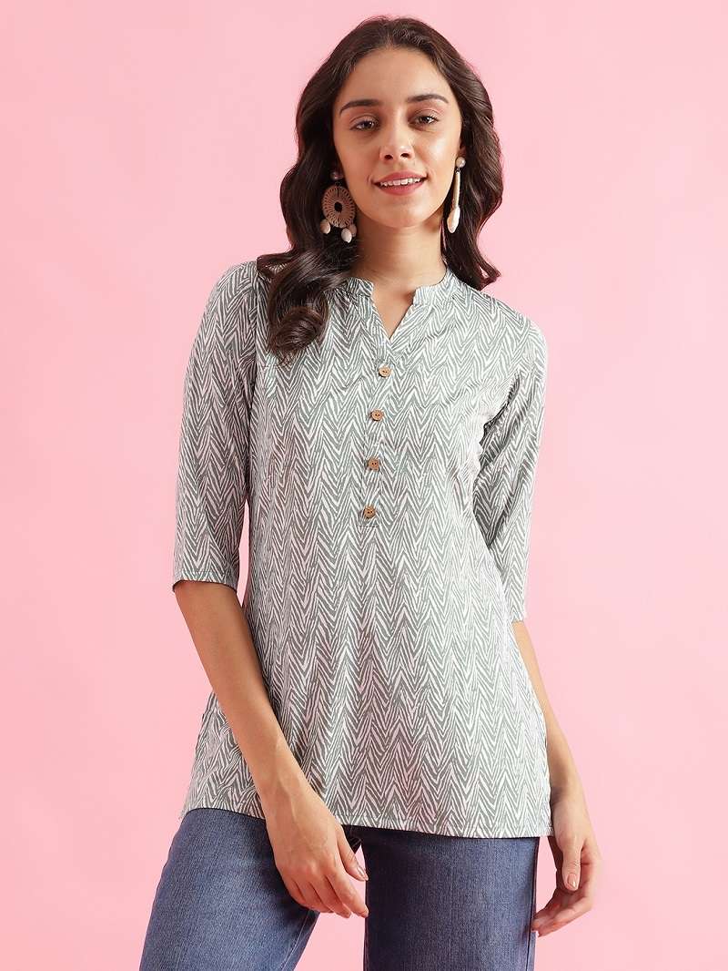 Aakruti Vol 61 Polyster Printed Tunic Top Kurti Wholesale catalog