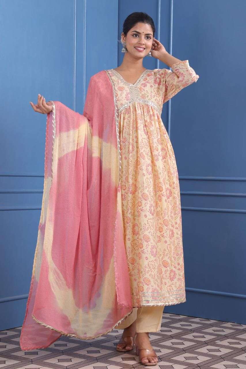 Aalia Vol 11 Muslin Foil Print Kurti Wholesale catalog