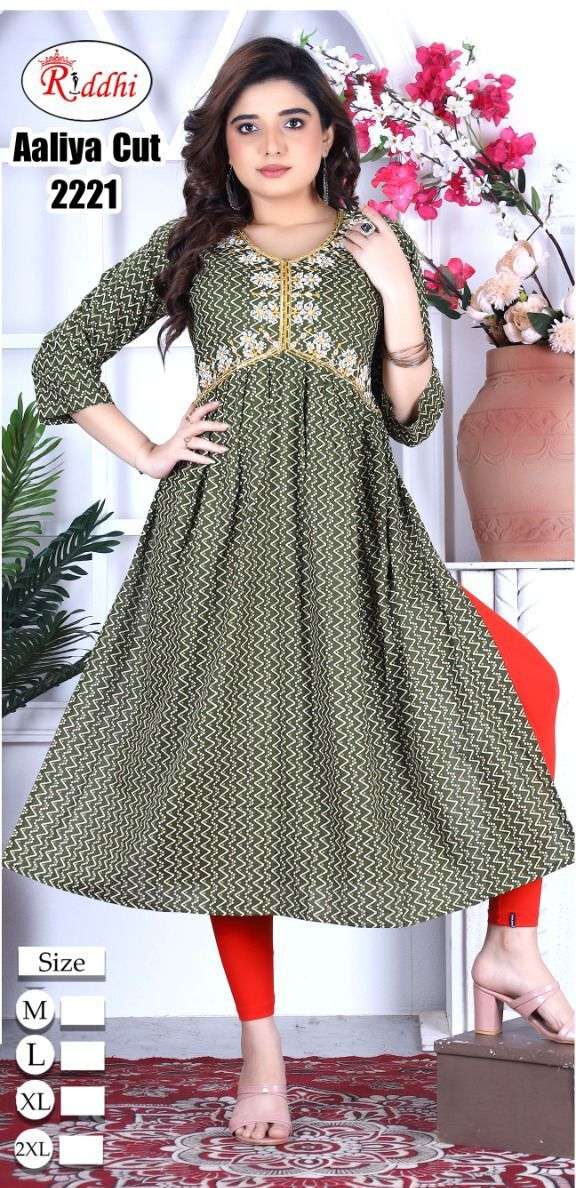 AALIYA CUT vol -1 HEAVY EMBROIDERY & SEQUENCE WORK Kurti Wholesale catalog