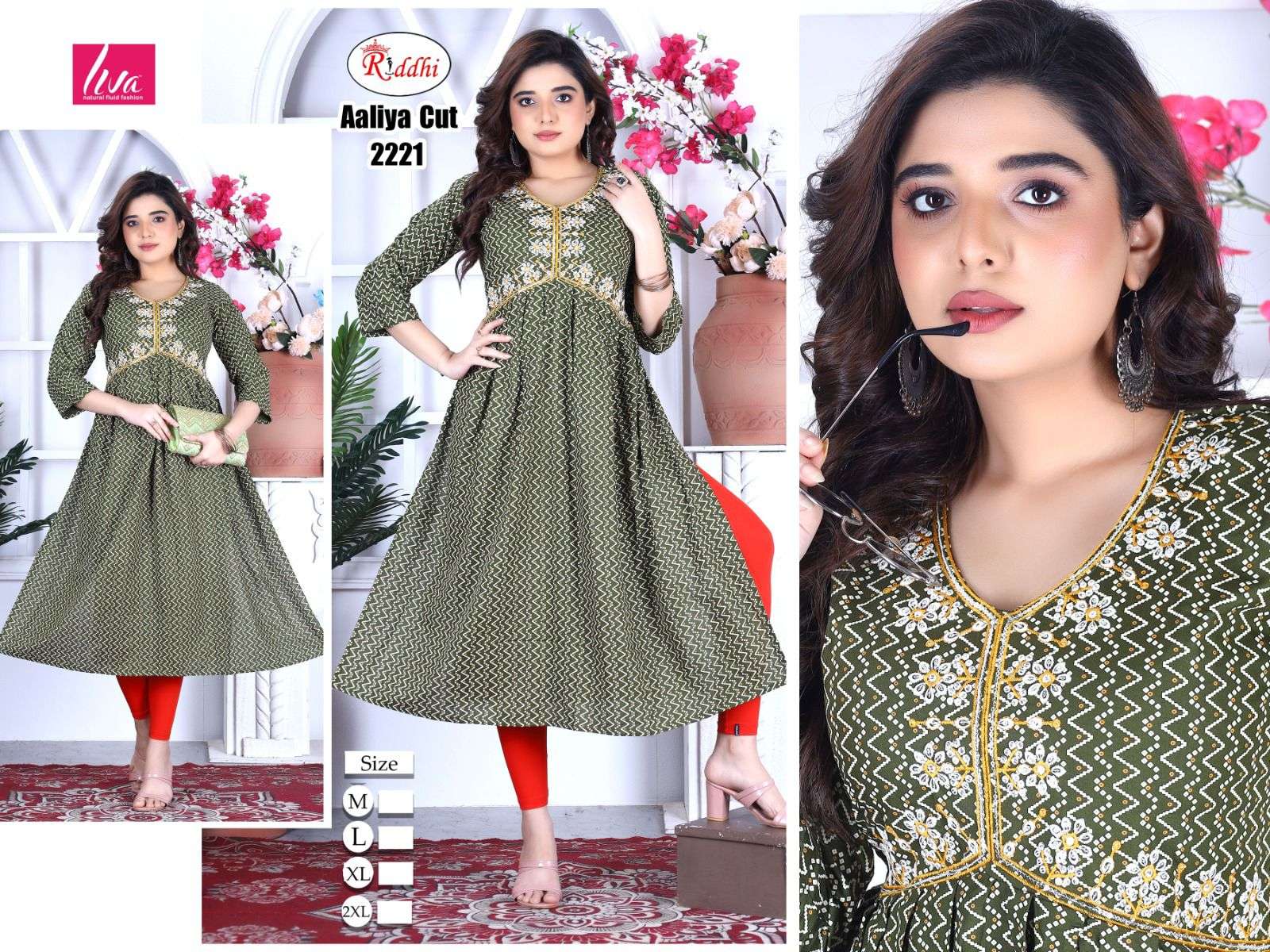 AALIYA CUT vol -1 HEAVY EMBROIDERY & SEQUENCE WORK Kurti Wholesale catalog
