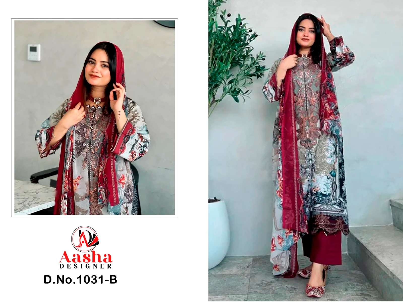 Aasha Harsha Vol 1 Cotton Dupatta Pakistani Suits Wholesale catalog