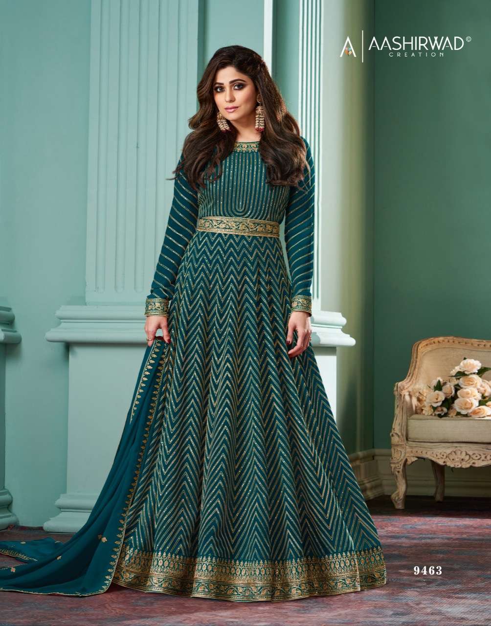 AASHIRWAD CREATION ALIZZA DIAMOND Salwar Kameez Wholesale catalog 