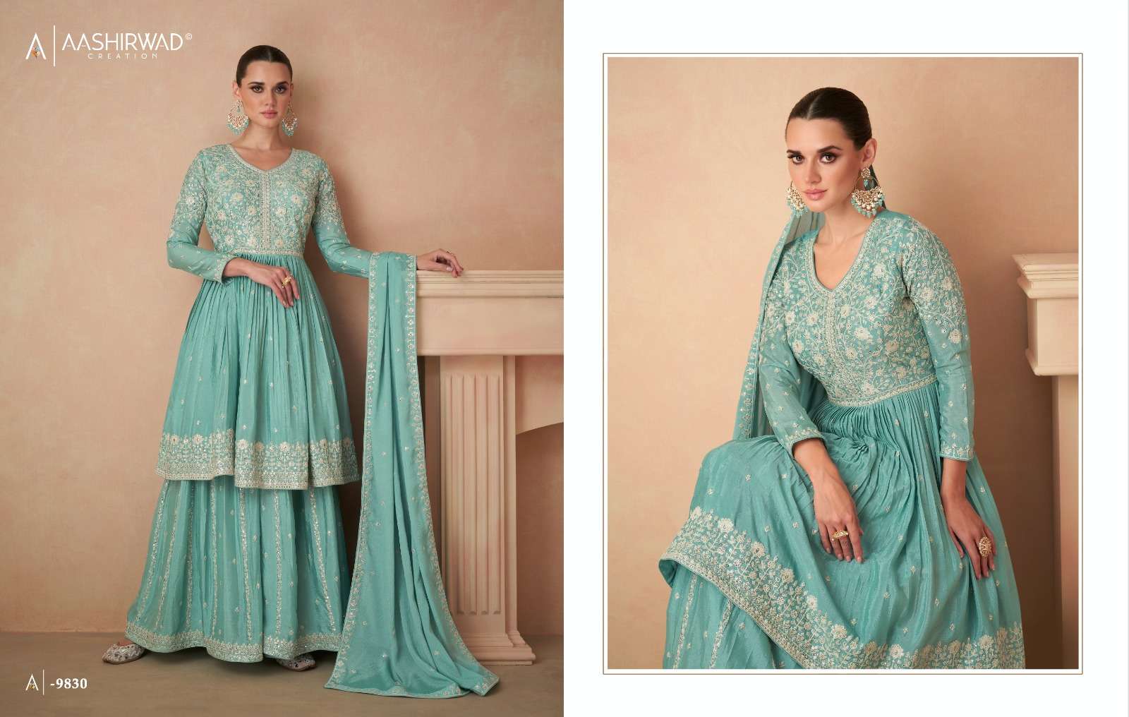 Aashirwad Gulkand Aahana Silk Designer Salwar Kameez Wholesale catalog