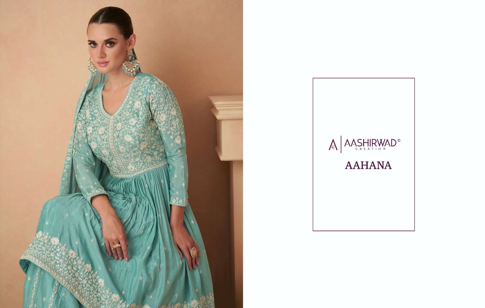 Aashirwad Gulkand Aahana Silk Designer Salwar Kameez Wholesale catalog