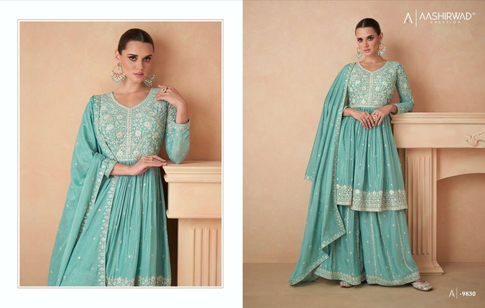 Aashirwad Gulkand Aahana Silk Designer Salwar Kameez Wholesale catalog