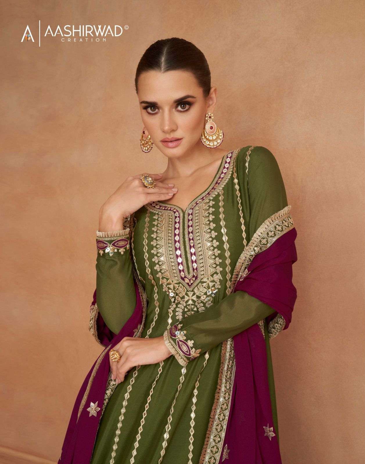 Aashirwad Gulkand Veeda Designer Salwar Kameez Wholesale catalog