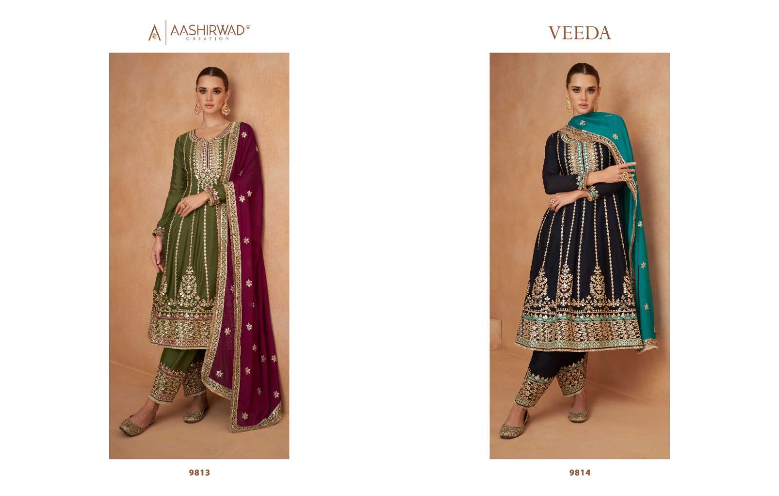 Aashirwad Gulkand Veeda Designer Salwar Kameez Wholesale catalog