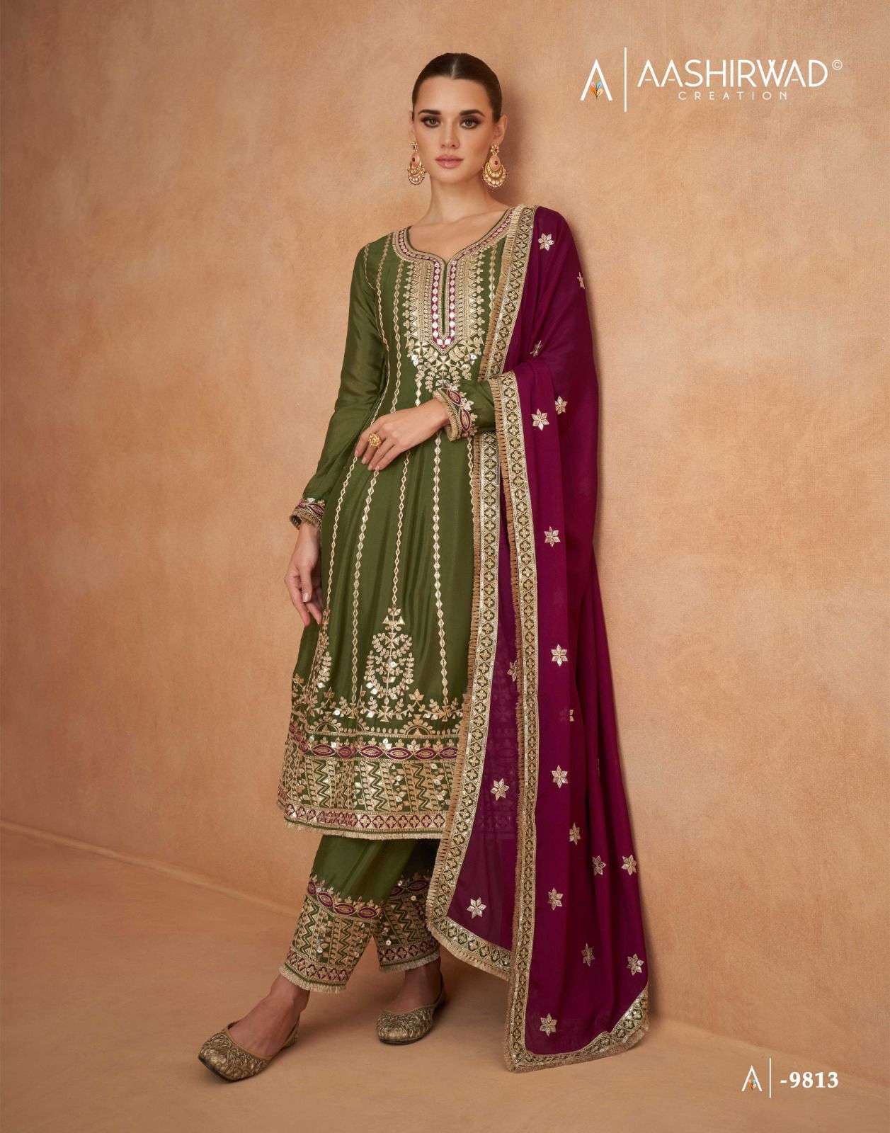 Aashirwad Gulkand Veeda Designer Salwar Kameez Wholesale catalog