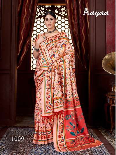 Aayaa Pashmina Vol 1 Winter Pashmina Saree Wholesale catalog