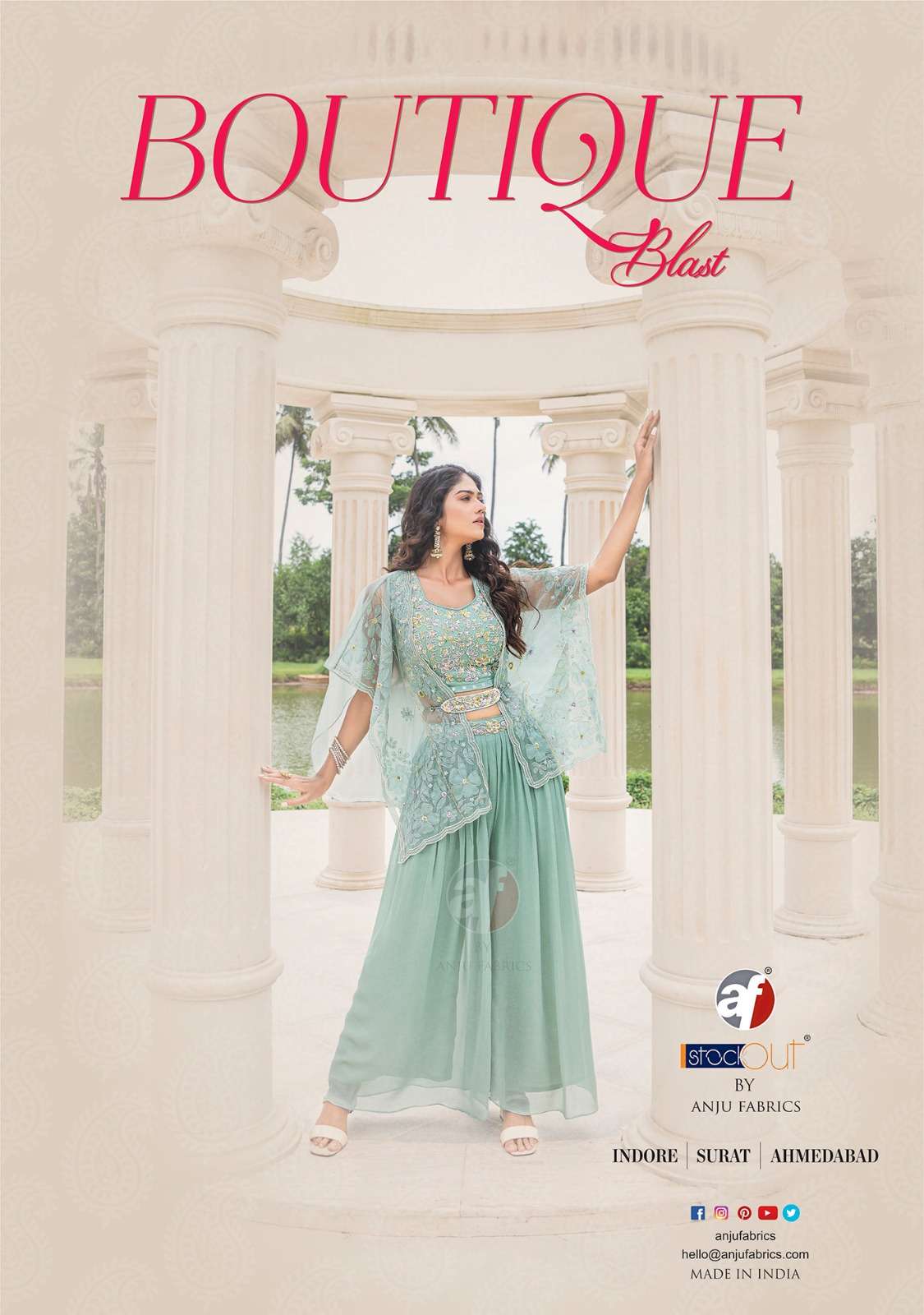 Anju Fabrics Boutique blast Kurti Wholesale catalog