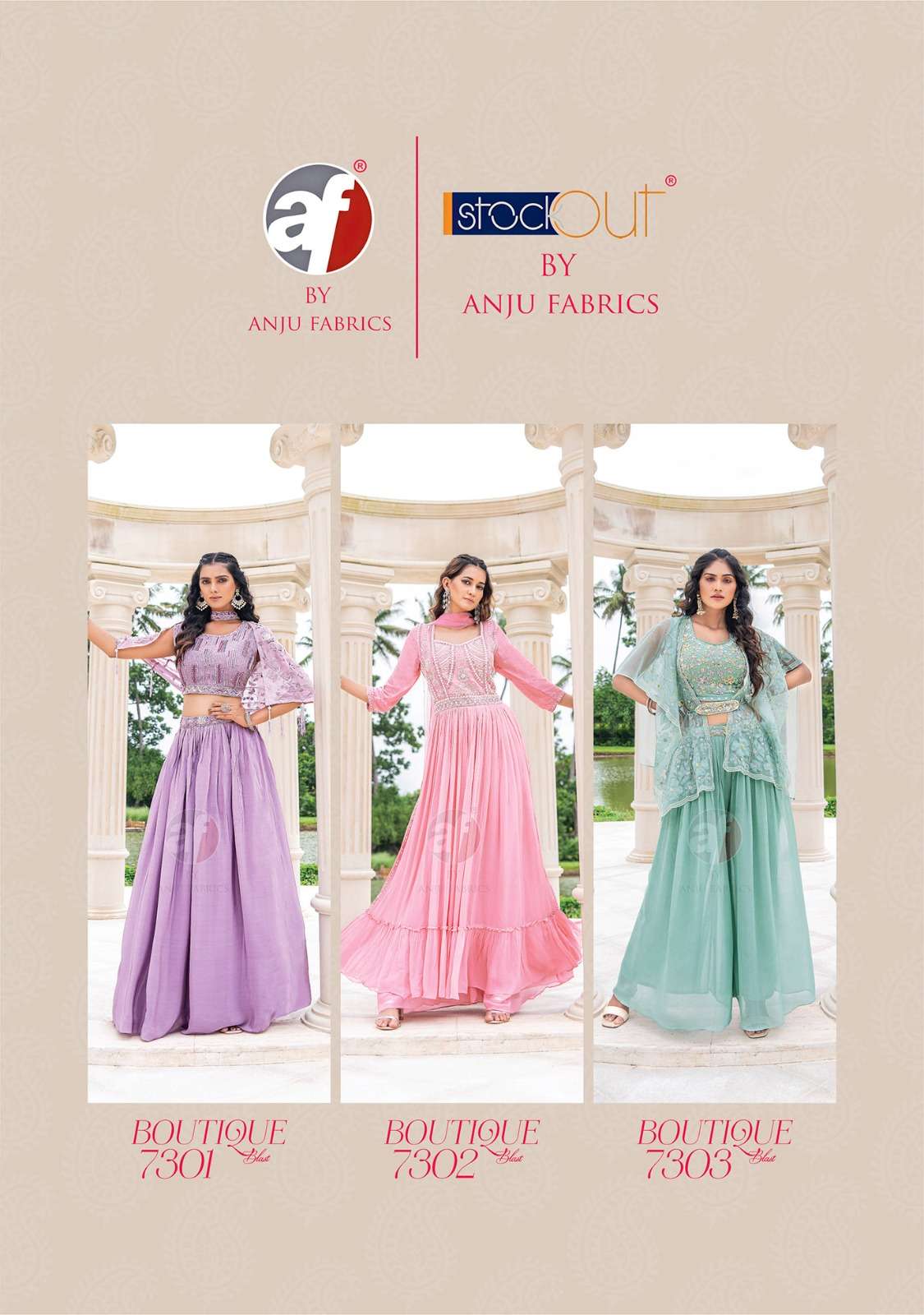 Anju Fabrics Boutique blast Kurti Wholesale catalog