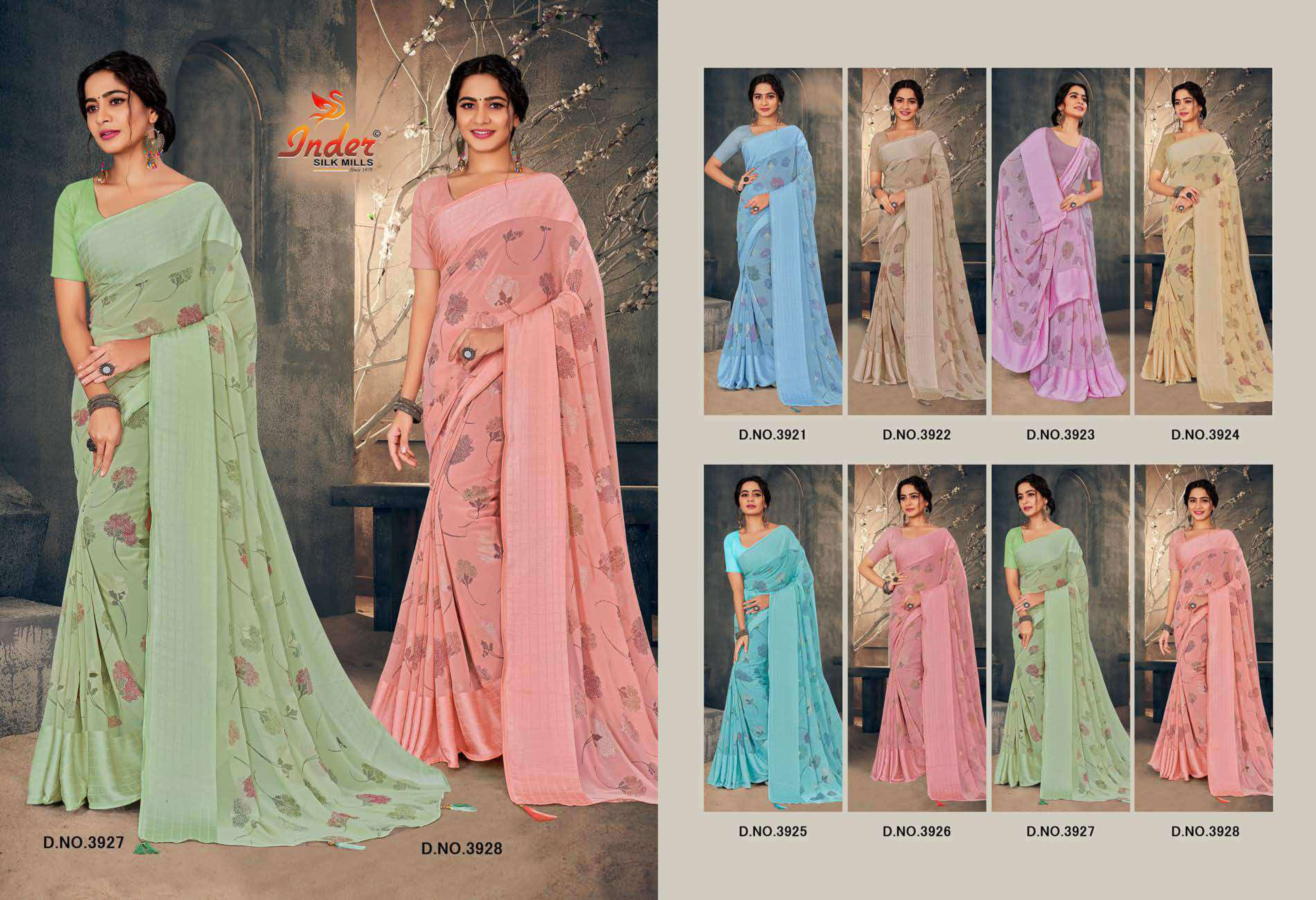 ANTRA BY INDERSILK LAW RANGE SAREE Wholesale catalog
