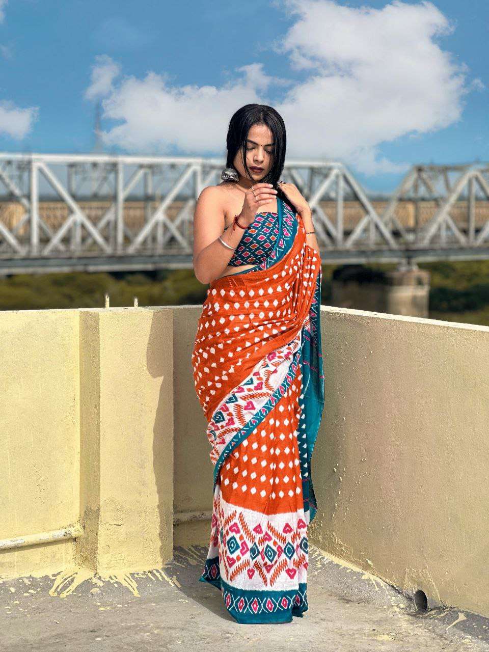 Ap 07 Printed Soft Cotton Jaipur Saree Wholesale catalog