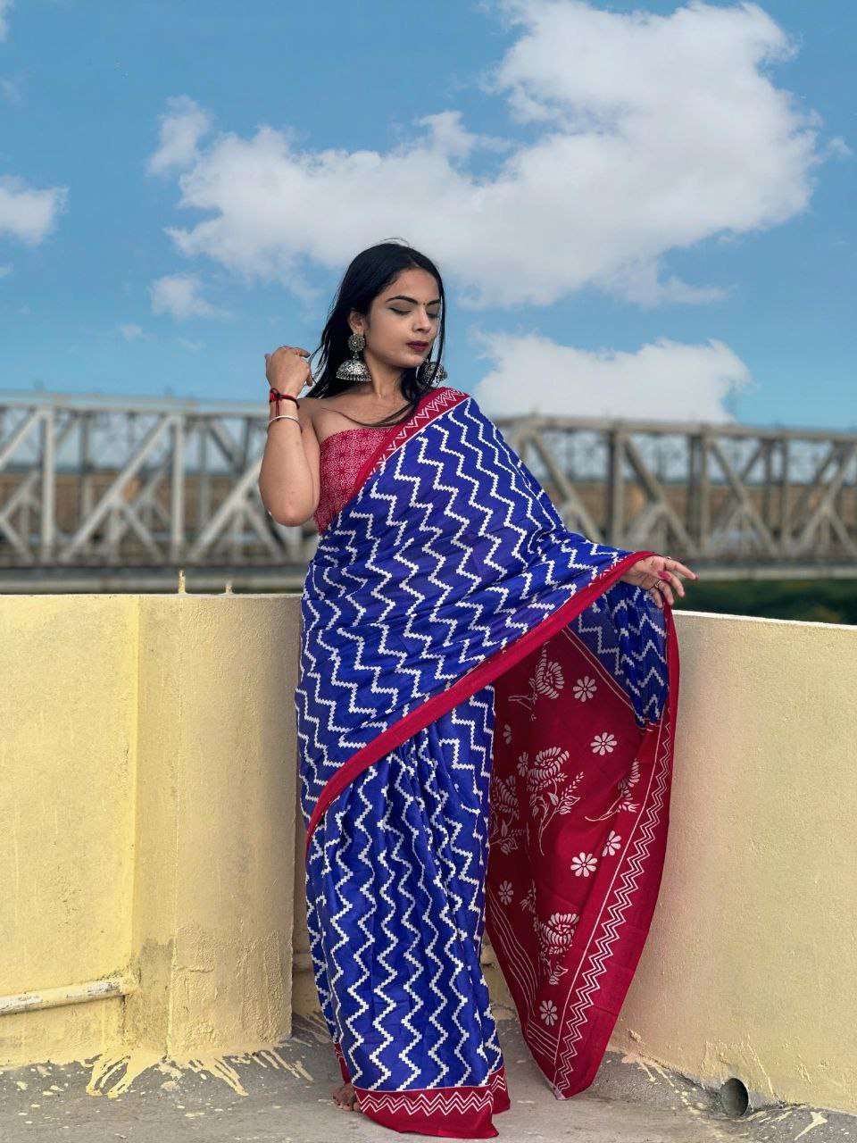Ap 07 Printed Soft Cotton Jaipur Saree Wholesale catalog