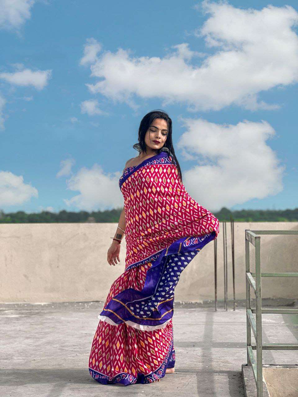 Ap 07 Printed Soft Cotton Jaipur Saree Wholesale catalog