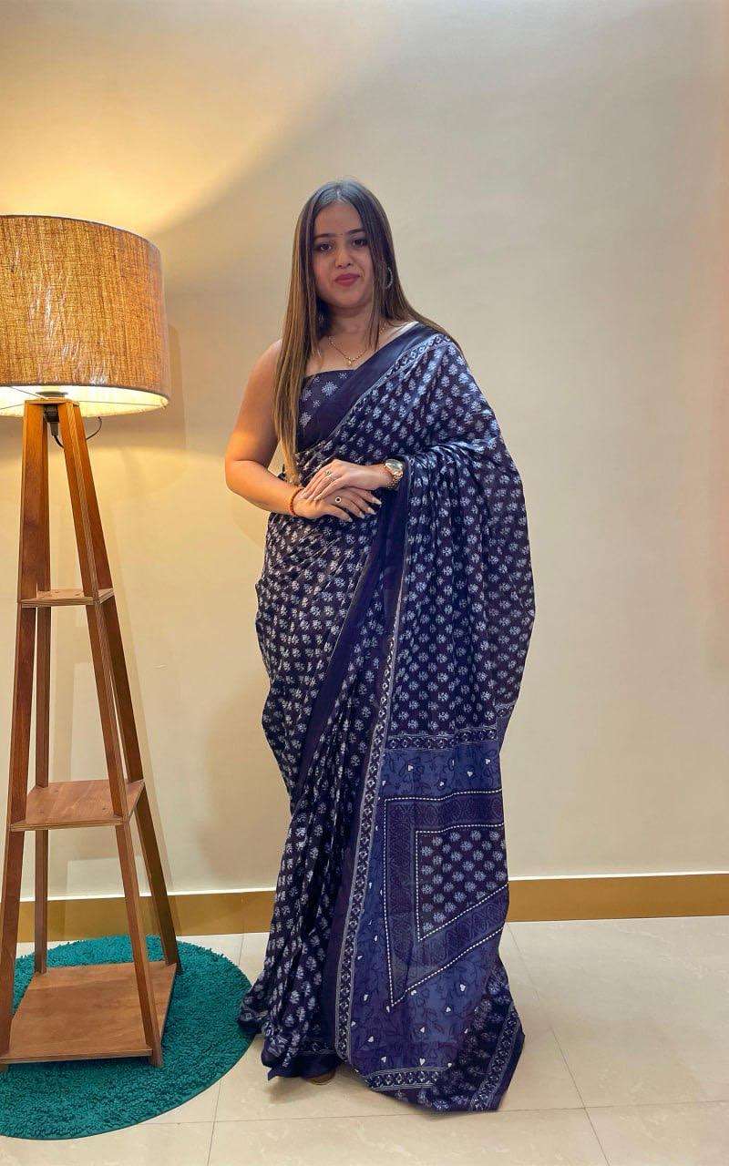 Ap 10 Jaipur Printed Soft Cotton Saree Wholesale catalog