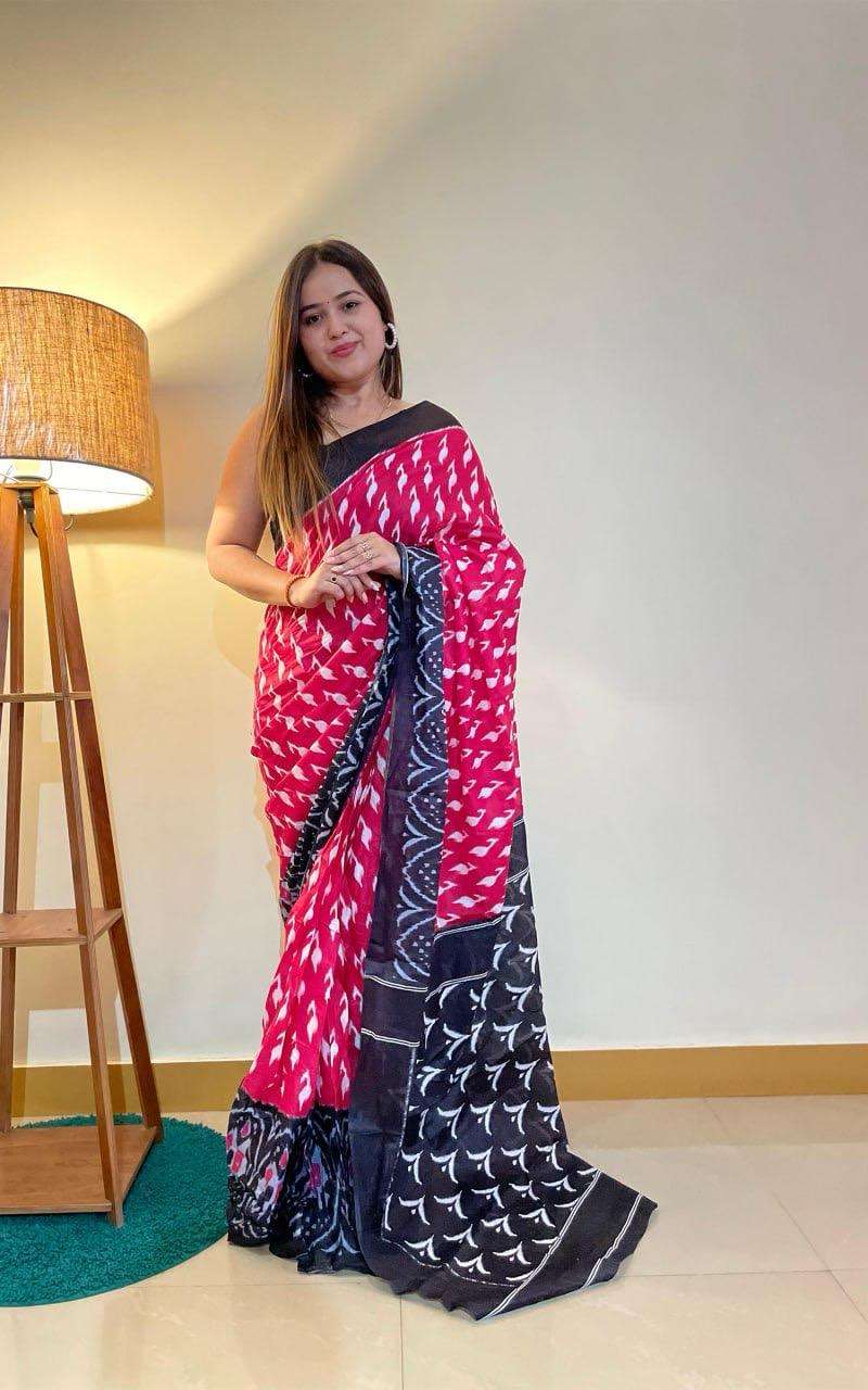 Ap 10 Jaipur Printed Soft Cotton Saree Wholesale catalog