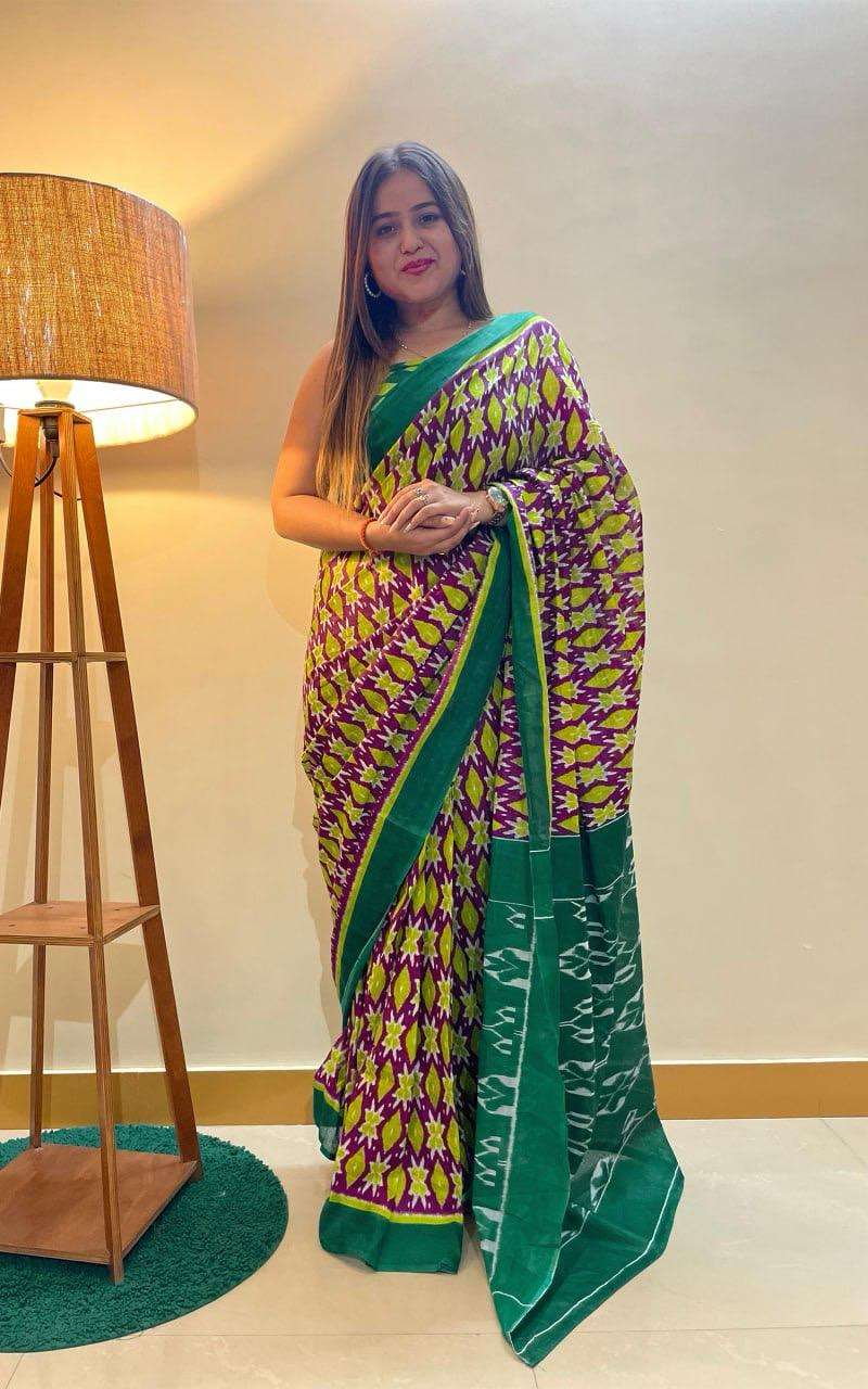 Ap 10 Jaipur Printed Soft Cotton Saree Wholesale catalog