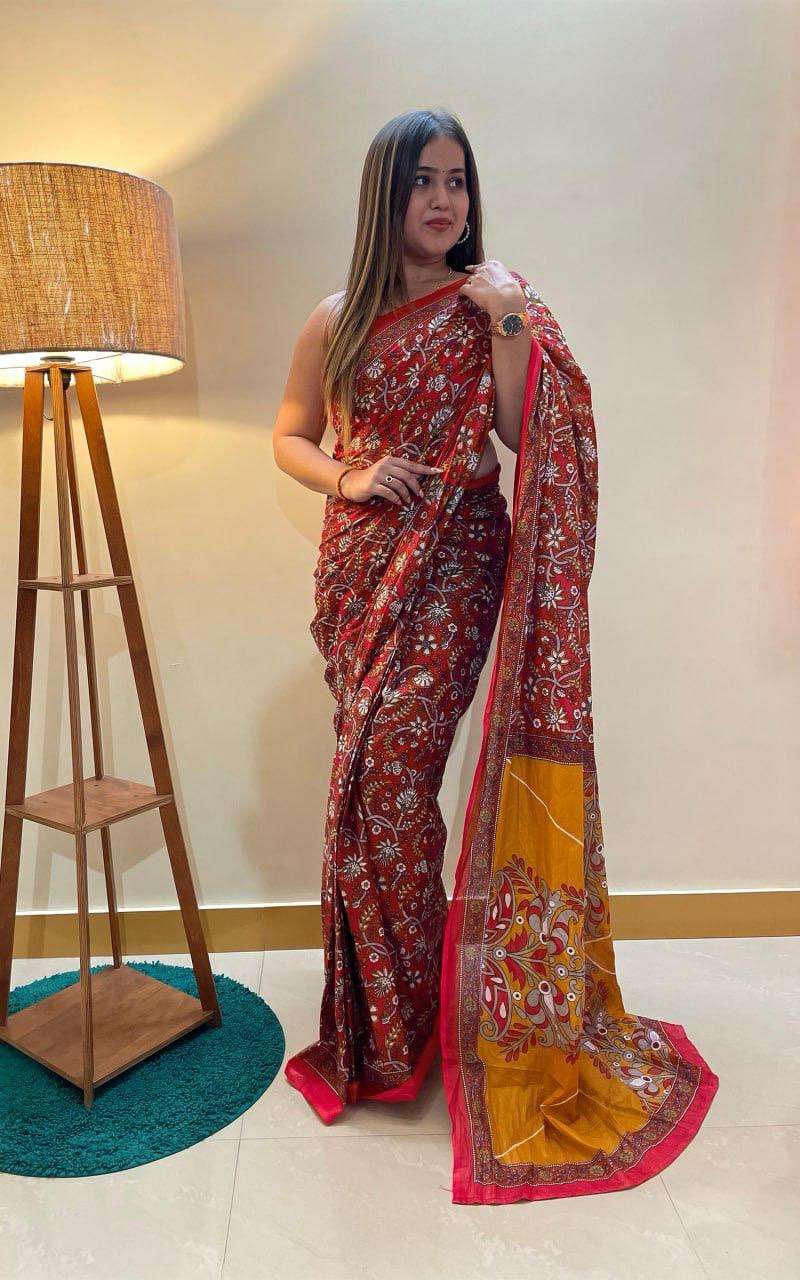 Ap 10 Jaipur Printed Soft Cotton Saree Wholesale catalog