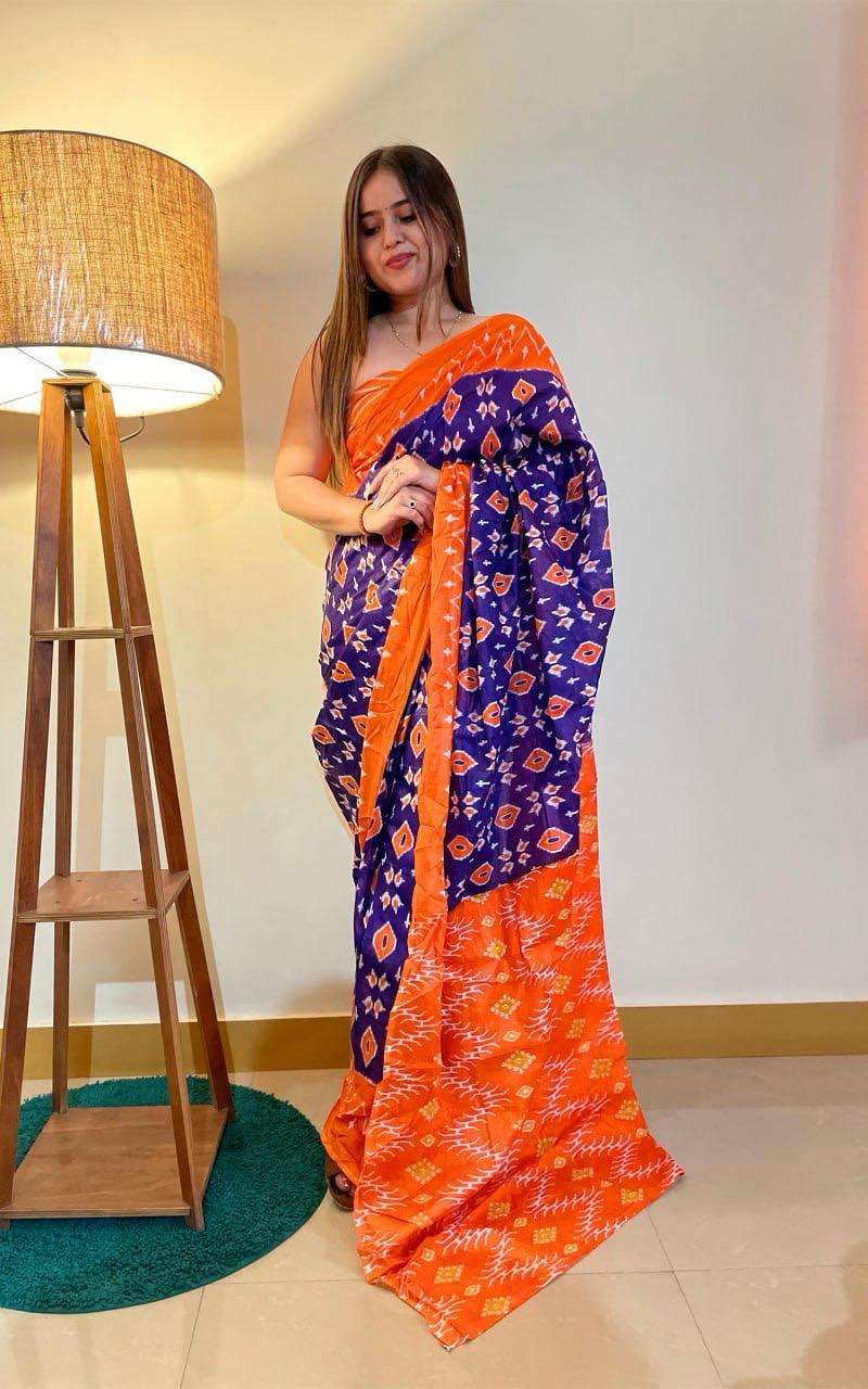 Ap 10 Jaipur Printed Soft Cotton Saree Wholesale catalog