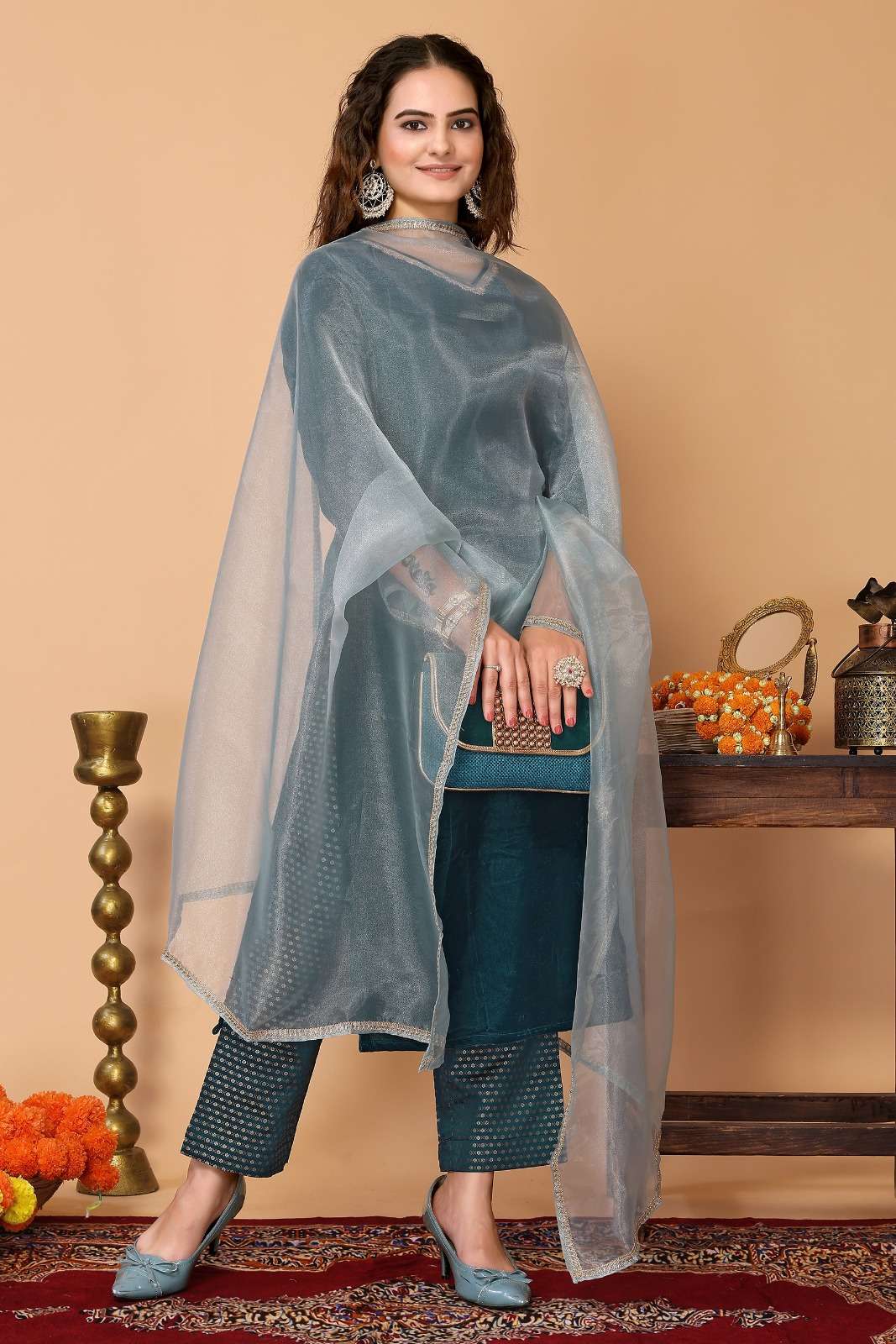 As 7516 Rama Velvet Kurti Wholesale catalog